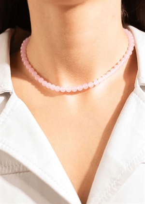 Candy Coral Blossom S necklace Light Pink Gilded House Of Vincent 